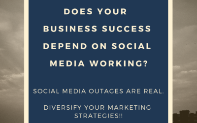 Facebook and Instagram Outages = Diversify Your Business Strategies!